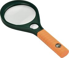 Magnifying Glass 75mm LARGE MAGNIFIER READING GLASS LENS Aid HANDHELD + Compass