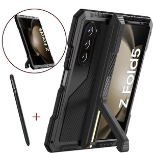 For Samsung Galaxy Z Fold 7 6 5 4 Hinge Case Pen Holder Stand Rugged Cover + Pen - Picture 1 of 14