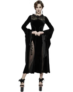 Vestido de terciopelo gótico Eva Lady Lilium Essence - Imagen 1 de 24
