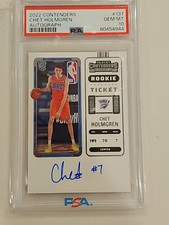 2022-23 Contenders Rookie Ticket On Card Autograph Chet Holmgren PSA 10 POP 10
