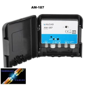 Alcad VHF/UHF 32dB Gain Masthead Amplifier 4G Filter LTE AM-187 - Picture 1 of 6