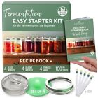 Fermentation Kit for Mason Jars | Recipe Book to Make Sauerkraut Kimchi and More