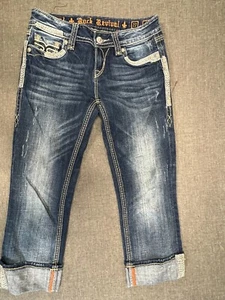 Rock Revival Denisa Easy Capri Jeans verziert exklusiv für Schnalle Gr. 29 - Bild 1 von 11
