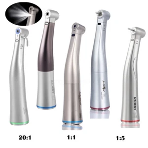 Pieza de mano dental de fibra LED de baja velocidad 20:1 1:1 1:1 1:5 contra ángulo - Imagen 1 de 42
