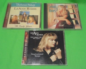 Lot 3 LeAnn Rimes CD - Blue, Unchained Melody Early Years, You Light Up My Life - Picture 1 of 11