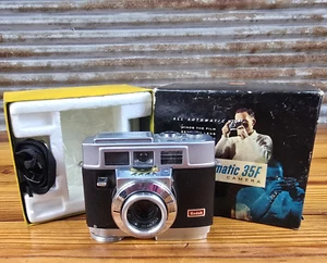 Vintage 1960s Kodak Motormatic 35F 35mm Film Camera W/ Box Untested Super Clean! - Picture 1 of 18