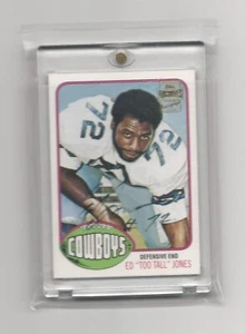 2001 Topps Archives ED "To Tall" Jones Auto Buy Back Card # 427 - Bild 1 von 2