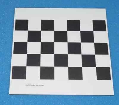 VISION OPTICAL CORRECTION PLATE Checkerboard Optical Lens Diffuse ~ No Reflection Alumina Calibration Plate 5*7