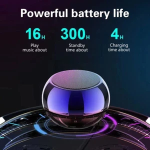 1PC Small Steel Cannon Metal Heavy Duty Subwoofer Outdoor Mini Bluetooth Spe _sy - Afbeelding 1 van 15