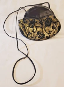 Jaeger Made in Italy - Black Shoulder Strap Handbag - Picture 1 of 9