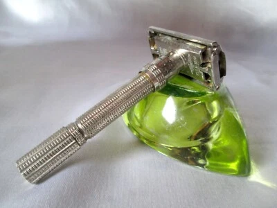 RASOIR de SURETE Safety Razor Rasier GILLETTE Slim réglable K3 vintage USA c1965 - Photo 1/4