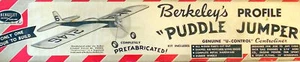 Berkeley PUDDLE JUMPER Sr & PROFILE 1/2A PLANS to Build TWO UC Model Airplanes - Picture 1 of 10