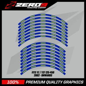 Calcomanías de llanta Yamaha 21""/19"" YZ YZF MX para gráficos de motocross AZUL/YEL-F - Imagen 1 de 1