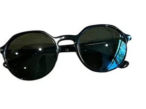 Persol 3255-s 95/31 51/20 140 3N Black Round Black Lenses Sunglasses - Picture 1 of 6