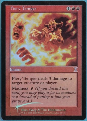 Fiery Temper FOIL Time Spiral Timeshifted PLD Red Special CARD (367852) ABUGames - Image 1 of 2