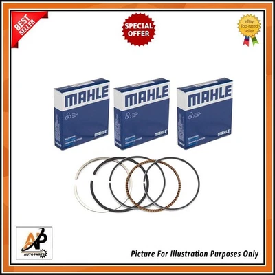 FOR CITROEN C3 PEUGEOT 208 PETROL 2010 ON PISTON RINGS SET X 3 CYLINDERS NEW - Image 1 of 2