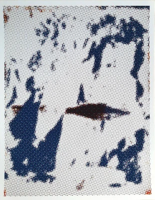 FRANZISKA HOLSTEIN - ohne Titel. Signierter Handoffset, Griffelkunst 363 C2. - Bild 1 von 4