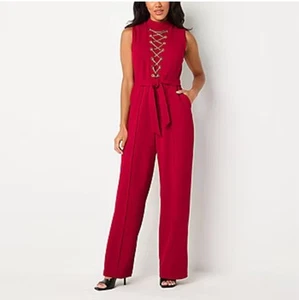 NWT Bold Elements Size L Jumpsuit In Red Women - Picture 1 of 2