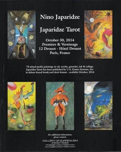 NINO JAPARIDZE Tarotkarten Premiere Galerie des Surrealismus 2014 Werbung Anzeige - Bild 1 von 1