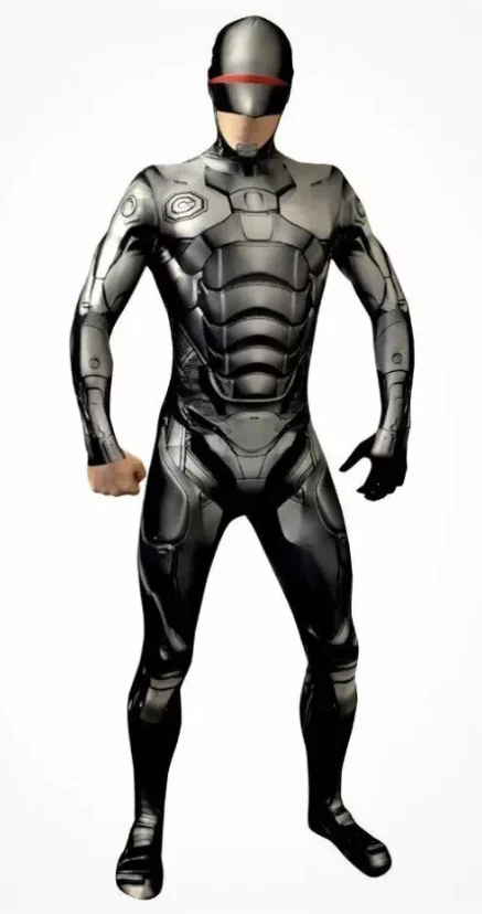 Robocop Morphsuit Para Hombres Vestido Elegante Disfraz Comic Con Ciervo Halloween Talla L Foto 1 de 4
