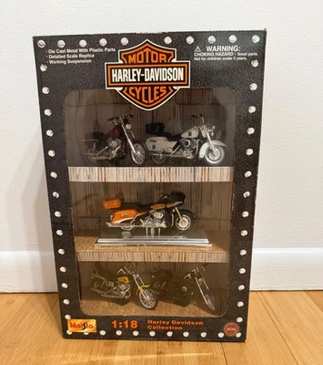Juego de colección Harley Davidson 2000 Maisto 1:18 2000 motocicletas raro policía de colección Foto 1 de 4