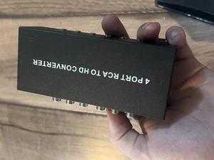 4 Port RCA to HDMI Converter 4 Way RCA Composite CVBS AV Switch to HDMI - Foto 1 di 3