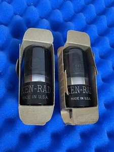 2 Tubos de Vacío KEN-RAD 6V6GT/G/Probados Gm y mA/Marina de EE. UU./VT107 6V6 NUEVO - Imagen 1 de 11