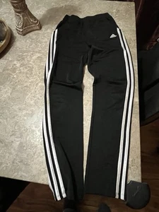 ADIDAS JOGGING PANTS BOYS YOUTH L Size 14 BLACK - Picture 1 of 3