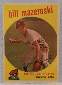1959 Topps Bill Mazeroski Baseball Trading Card (#415, White Back) - Picture 1 of 2