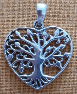 Heart Tree of Life pendant 925 - Picture 1 of 3