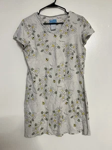 Nick & Nora 100 % algodón ropa de dormir pijama estampado de abeja camisa para dormir para mujer talla pequeña - Imagen 1 de 5