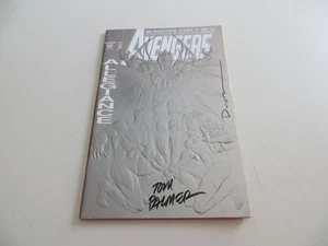 1993 AVENGERS # 369 SILVER FOIL SIGNED 2X TOM PALMER & JAN DUURSEMA, COA & POA - Picture 1 of 4