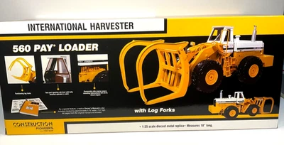 IH International 560 Pay Loader w Log Forks 1st First Gear Construction Pioneers - Image 1 of 3