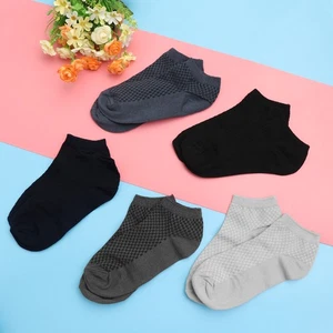 5 Pairs Men Ankle Low Socks Breathable Comfy Casual Non-Slip Socks low socks - Picture 1 of 12