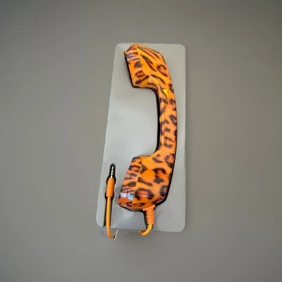 Totes Retro Phone Handset Compatible with Most Devices Cheetah Radiation Proof - Image 1 of 4