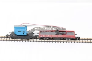 Märklin mini club 8621 Güterwagen Kranwagen mit Niederbordwagen ohne OVP - Bild 1 von 6