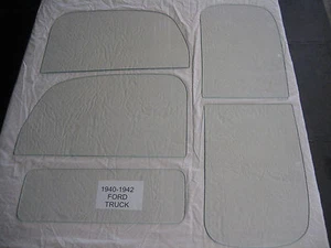 1940 1941 1942 FORD PICKUP GLASS SET CLEAR FORD TRUCK VINTAGE GLASS - Picture 1 of 2