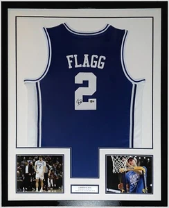 Cooper Flagg Autographed Nike Duke Blue Devils Jersey Beckett BAS COA Framed - Picture 1 of 8