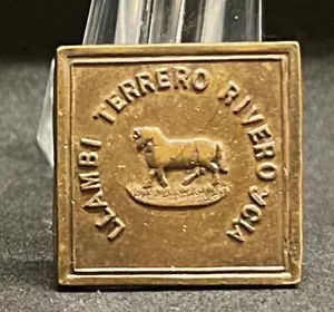 Argentina 1900' antico gettone rurale istituzione: Llambi Terrero Rivero y Cia. - Foto 1 di 2