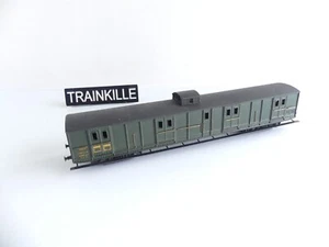 (3) SMCF METAL HO DREHGESTELLWAGEN MIT WACHDIENST SNCF Nr. 24599 / 3 Schienen - Bild 1 von 8