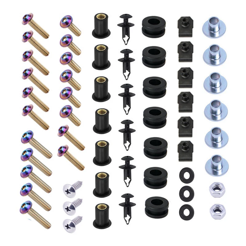 Kit de tornillos de carrocería de pernos de carenado de parabrisas de motocicleta para Honda CBR1000RR 2008-2011 Foto 1 de 4