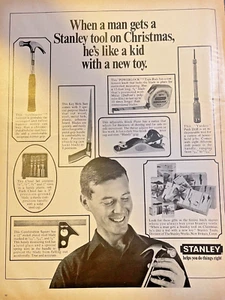 1966 Magazine Advertisement Stanley Tools Help You Do Things Right - Picture 1 of 2