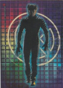 2000 X-Men The Movie Hugh Jackman WOLVERINE Clear Cling Card CL4 Topps NM