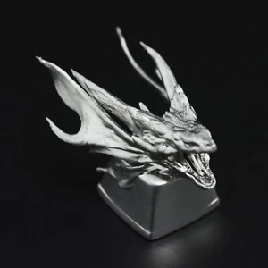 Keyboard button in the shape of a chrome dragon - Picture 1 of 10