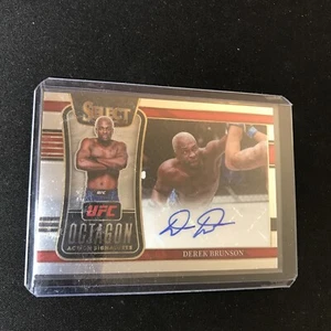 Derek Brunson Auto 2022 Panini Select UFC Octagon Action Signatures Middleweight - Picture 1 of 2
