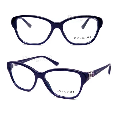 BVLGARI 4089-B 5320 Crystal Purple 54/16/140 Eyeglasses Made Italy - New  - Image 1 of 4