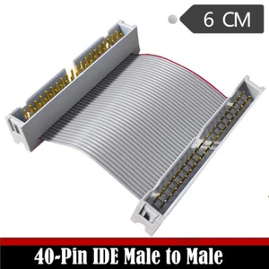 1PC 40Pin Male to Male Hard Drive Cable 40P IDE Puncture Hard Drive Ribbon Cable - Afbeelding 1 van 8