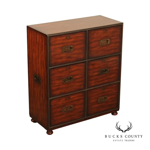 Theodore Alexander Campaign Style 'Subaltern's Chest' File Cabinet Cover