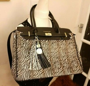 Pash Bag by L'atelier Du Sac Audrey Animal Print Shoulder Handbag  - Picture 1 of 8