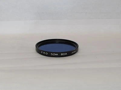 Used PRO 80A Blue  52mm Lens Filter Made in Japan  O40119 - Image 1 of 3